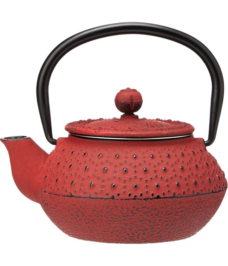 Théière en Fonte Rouge main image 1