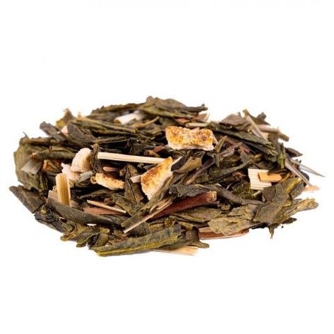 Thé Vert Mélanges d'Agrumes: Orange sanguine ORGANIC