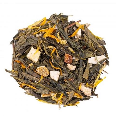 Thé Vert Mélanges Exotiques: Mangue - orange BIO