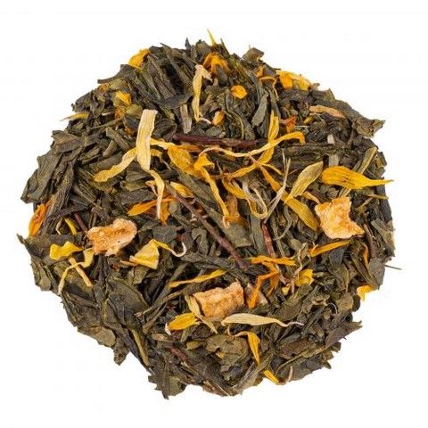 Thé Vert Mélanges de Baie: Pêche BIO