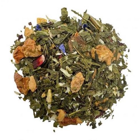 Thé Vert: Mélanges exotiques: Papaye Passion BIO